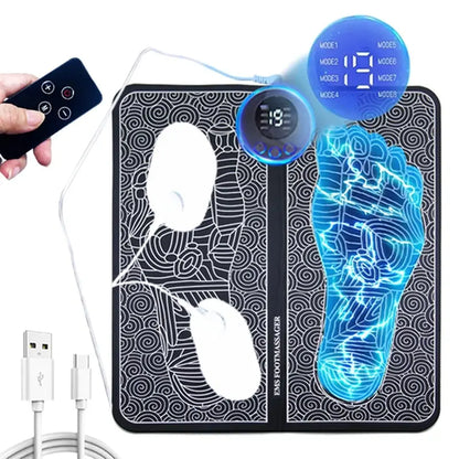 Foot Massager Stimulation Pad Electric Foot Massage With Remote 8 Mode
