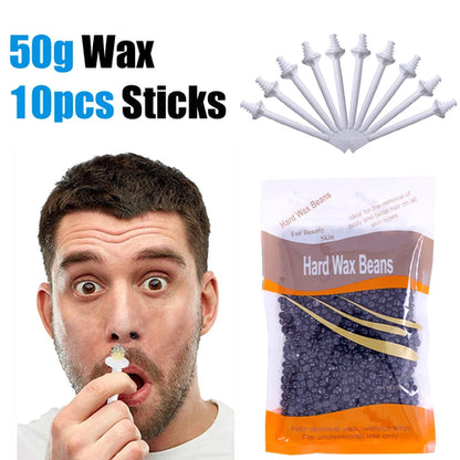 Nose Wax Kit | There are Wax and Applicators | Hair Removal Kit for