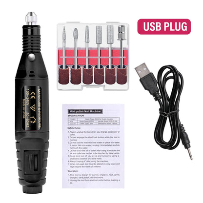 Electric Nail Sander Set Nail Drill Machine Grinding Equipment Milling