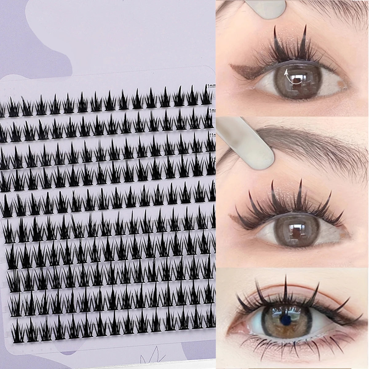 160 Rows Cluster Lashes Faux Mink Eyelashes Cluster Natural Eyelash