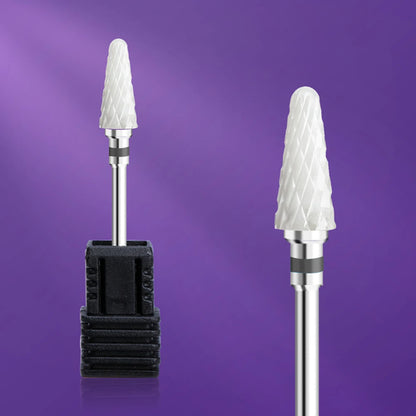 Ceramic Tungsten Carbide Nail Drill Bit Rotate Burr Milling Nail