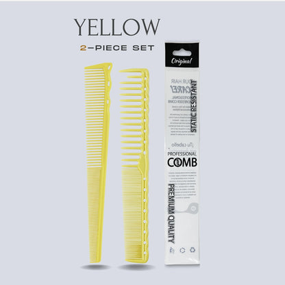2pcs Set Professional Barbershop Hairdressing Dense Teeth Comb