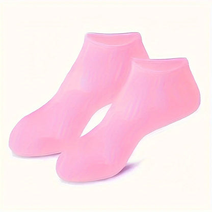 2 Pack Moisturizing Silicone Gel Socks for Dry Cracked Feet Nourishing