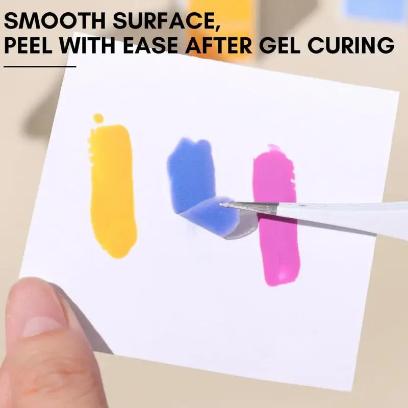 50Pcs Gel Nail Polish Palette Paper Disposable Nail Art Sticker Gel