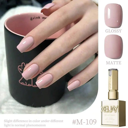 1pc 15ml Reddish Brown Gel Nail Polish Starter Pure Soak Off No Wipe