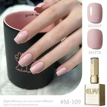 1pc 15ml Reddish Brown Gel Nail Polish Starter Pure Soak Off No Wipe