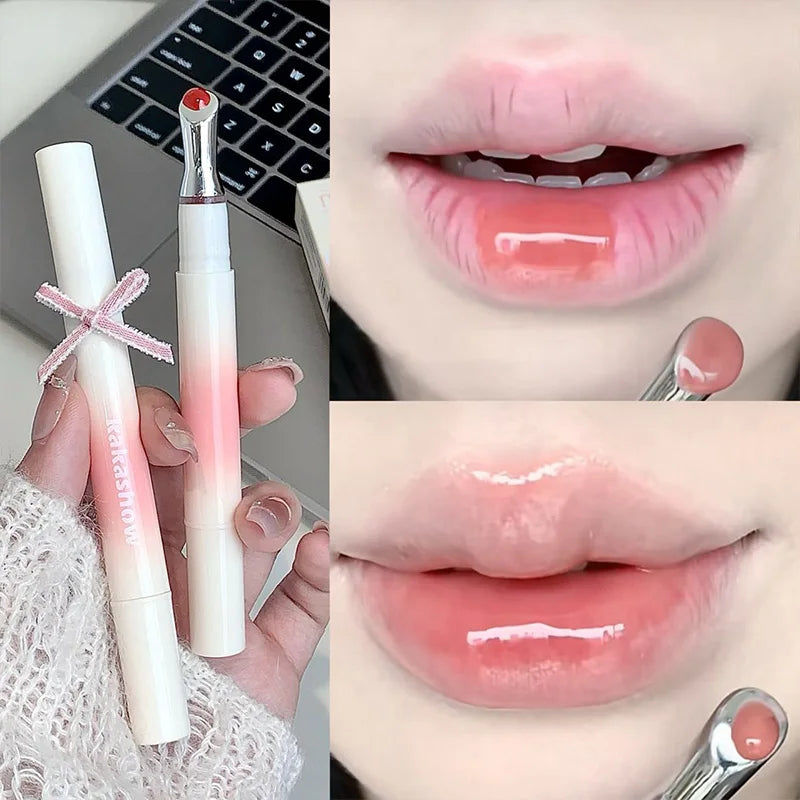 Kakashow Mirror Watery Lip Gloss Iron Brush Head Jelly Lipgloss
