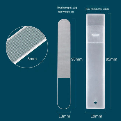 Transparent Nail File Nano Glass Nail Files Professional Sanding