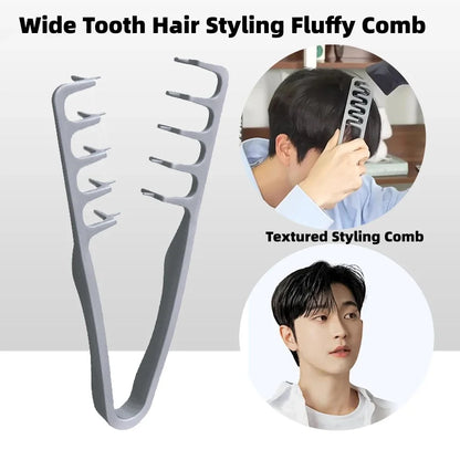 New Volumizing Wide-Tooth Hair Styling Comb Textured Styling Comb