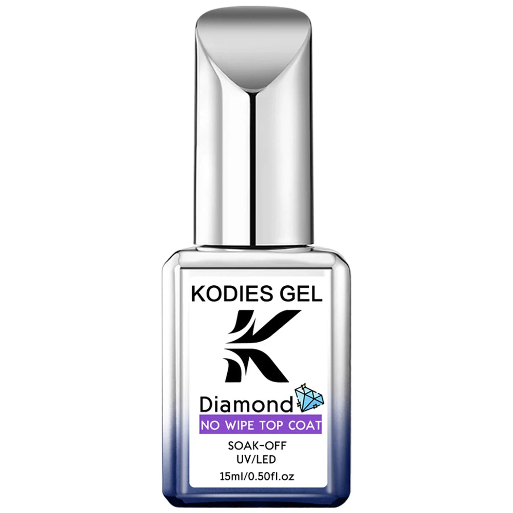 KODIES GEL NEW Super Shine Top Coat Gel Nail Polish UV Diamond Topcoat