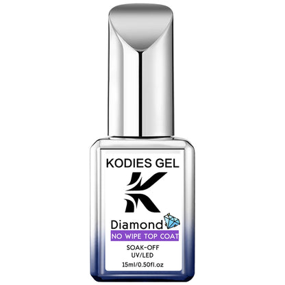 KODIES GEL NEW Super Shine Top Coat Gel Nail Polish UV Diamond Topcoat