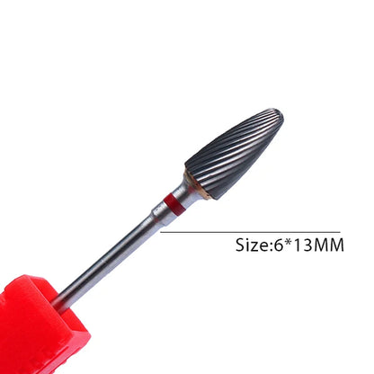 1pc Carbide Tungsten Nail Drill Bit Rotate Burr Milling Nail Cutter