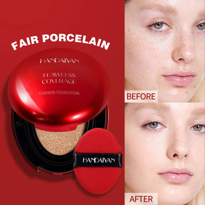 handaiyan Puff + Concealer Red Shell Foundation Natural Finish