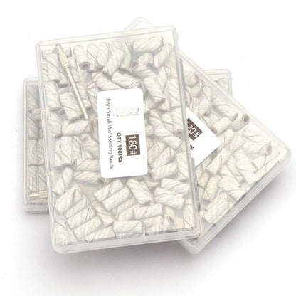100pcs 3.1mm Mini Sanding Bands Kits Nail Drill Bits Mandrel Sets