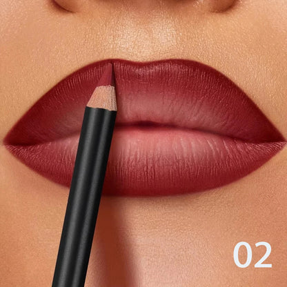 6-Color Waterproof Matte Lip Liner - Long-Lasting, Non-Transfer