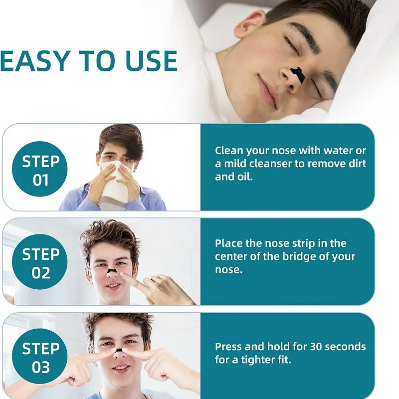 10/30/50/80/100 Pcs Breath Nasal Strips Anti-Snoring For Sleeping