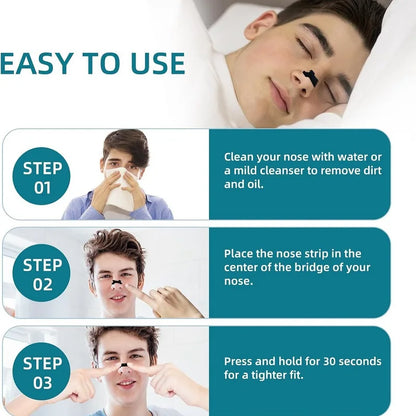 10/30/50/80/100 Pcs Breath Nasal Strips Anti-Snoring For Sleeping