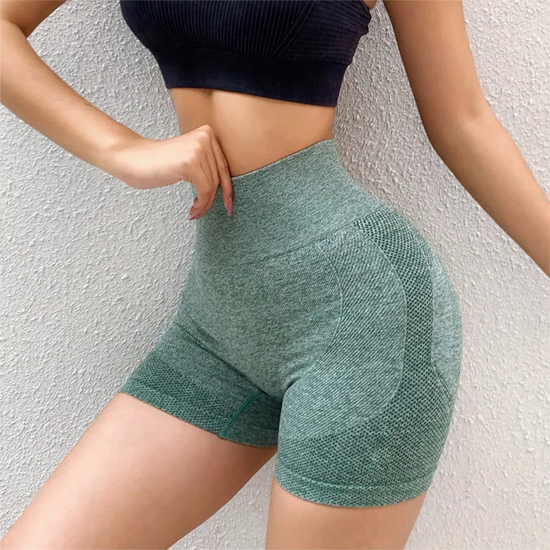 High Elasticity Women's Gym Shorts for Yoga and Fitness