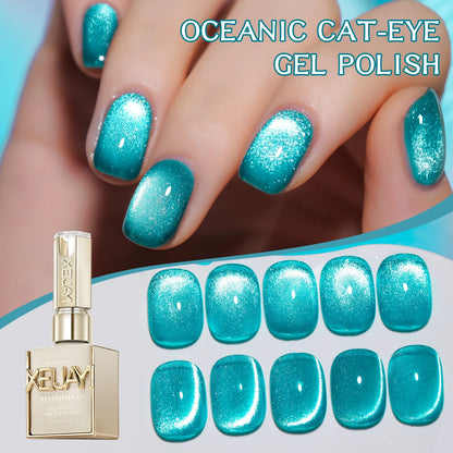 15ML Rainbow Cat Eye Nail Polish Gel Phototherapeutic Gel Soak Off