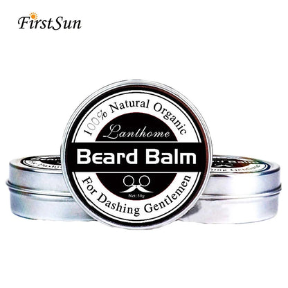 Natural Beard Balm Wax Beard Growth Oil for Men Moisturizing Smoothing