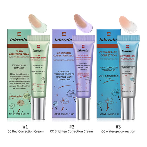 3pcs CC Cream Color Changing Liquid Foundation Centella Korean High