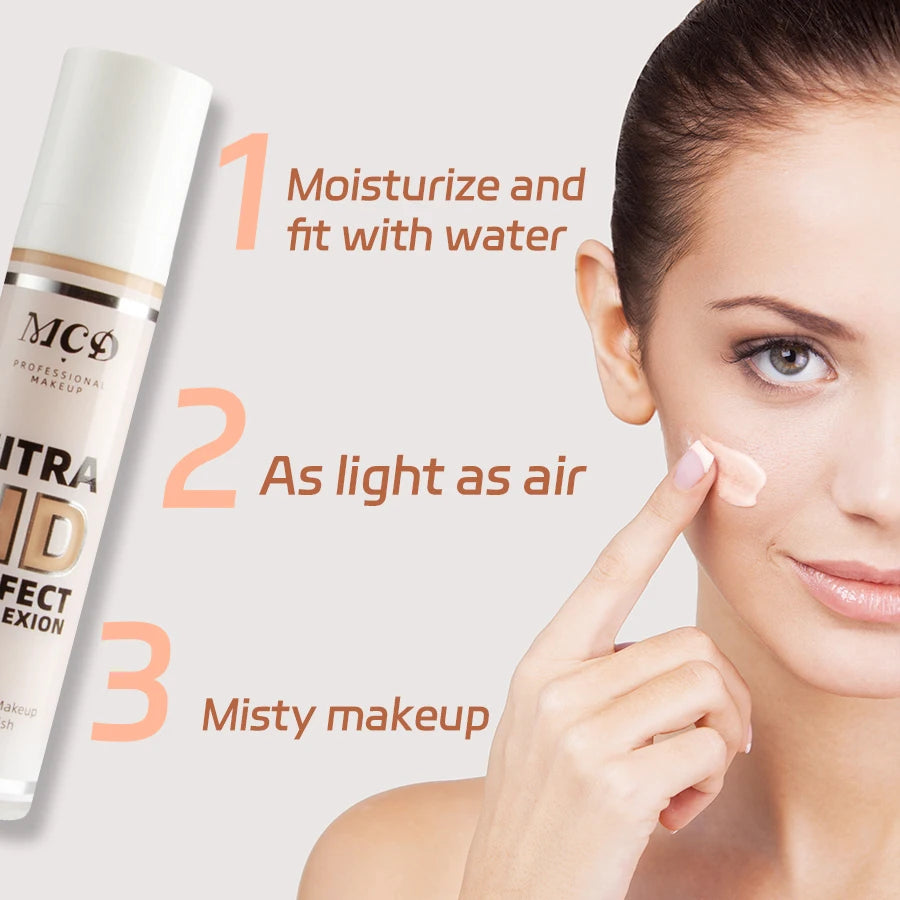 9 Shade Full Coverage Concealer Liquid Foundation  makeup high