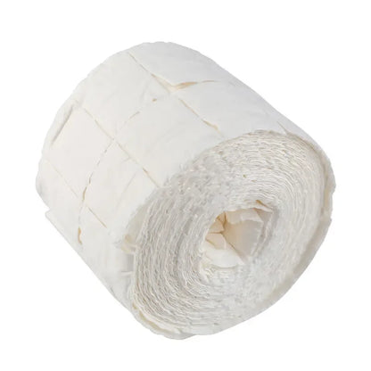 300Pcs/Roll Nail Polish Remover Cotton Pads White Torn Off Lint Free