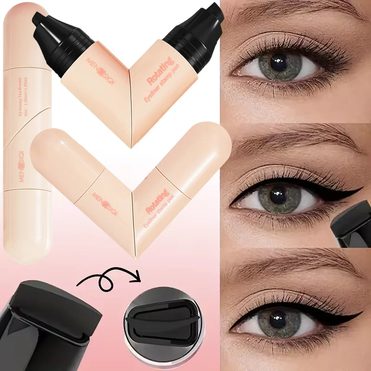 Rotary Seal Eyeliner Pen, Smooth And Smooth, Versatile Waterproof, Not
