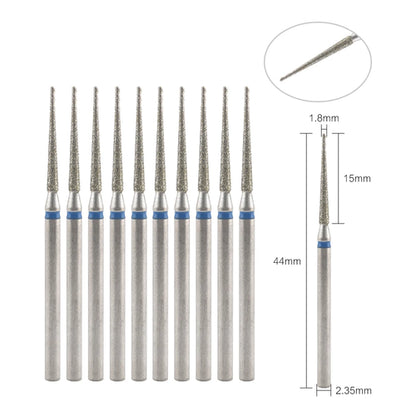 10Pcs Diamond Milling Cutter For Manicure Electric Nail Drill Bits