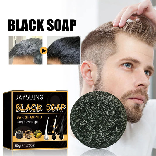 Hair Shampoo Soap Polygonum Multiflorum Black Soap White Hair Repair