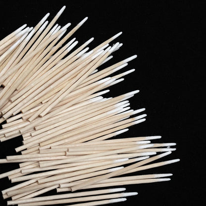 300Pcs Nails Wood Cotton Swab Clean Sticks Nail Polish Remover Art