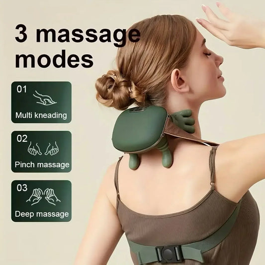 New Rechargeable Portable 5-Finger Human-Like Neck & Shoulder Massager