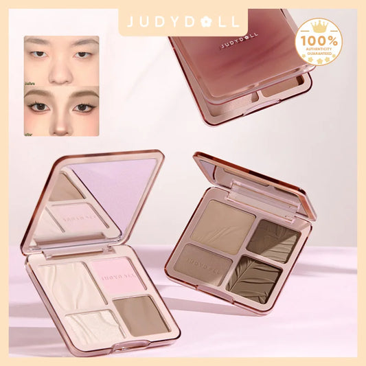 Judydoll Highlighter & Contour Palette, Matte & Shimmer, Sculpt &