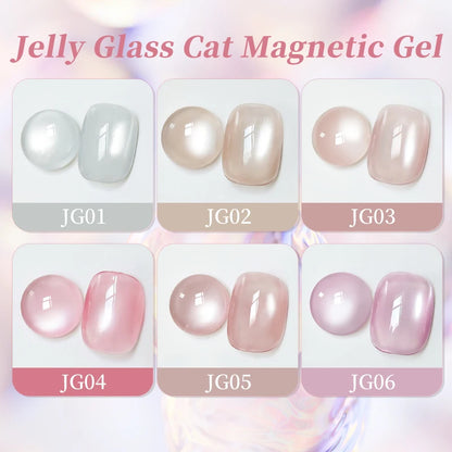 UR SUGAR 15ml Water Light Cat Magnetic Gel Nail Polish Champagne Semi