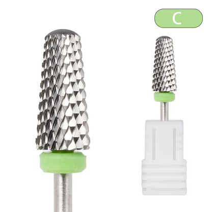5 in 1 Tungsten Steel Nail Drill Bits Milling Cutter For Electric Nail