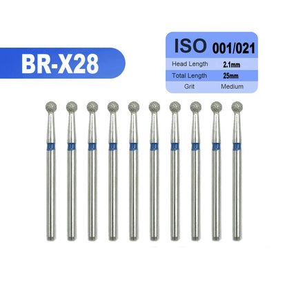 10pcs Dental High Speed Diamond Burs Dentistry Cavity