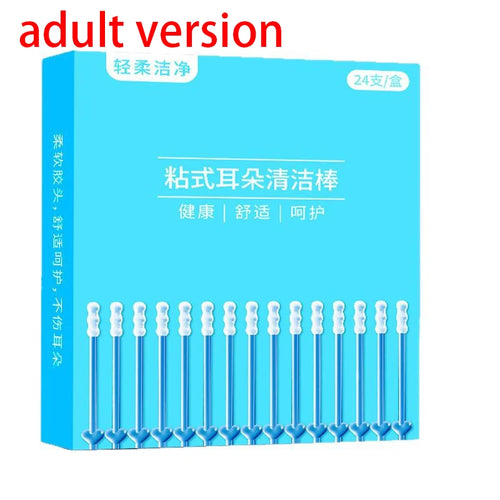 24Pcs/Box Silicone EarWax Remover Sticky Ear Picks Disposable Adhesive