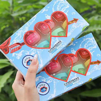 4/6/8pcs Moisturizing Lip Balm Sets Lipstick Makeup Natural Plant Base