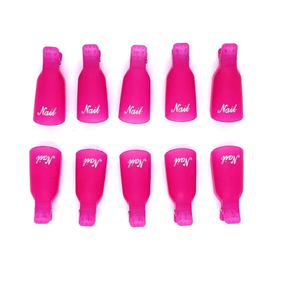 10 Pcs/Bag Colorfulful Acrylic Manicure Art Dipped Cap Clip Nail