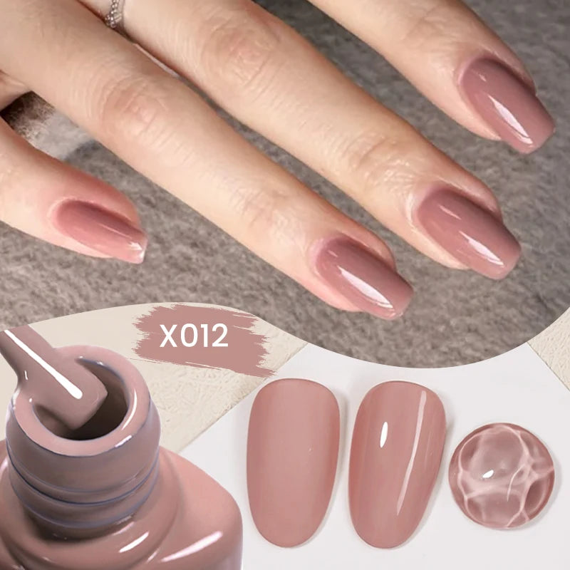 LILYCUTE 6Pcs/set 7ml Coffee Series Gel Nail Polish Kit 125 Colors