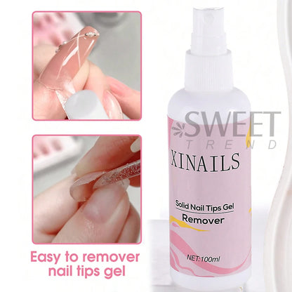 100ml False Nail Tips Solid Adhesives Gel Remover Nail Liquid Easy To