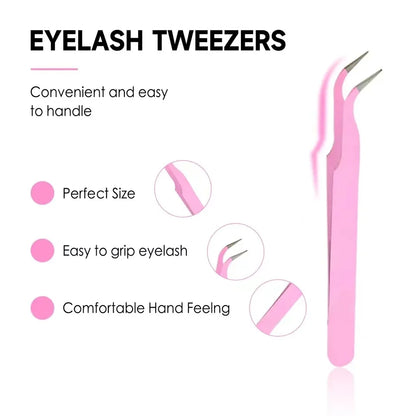 Segmented Individual False Lashes with Dual-Ended Lash Glue -