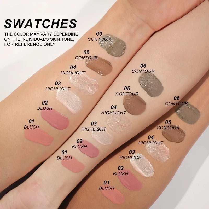 Multifunctional Liquid Blush Face Contour Highlight Eye Shadow Stick