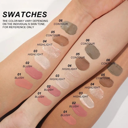 Multifunctional Liquid Blush Face Contour Highlight Eye Shadow Stick