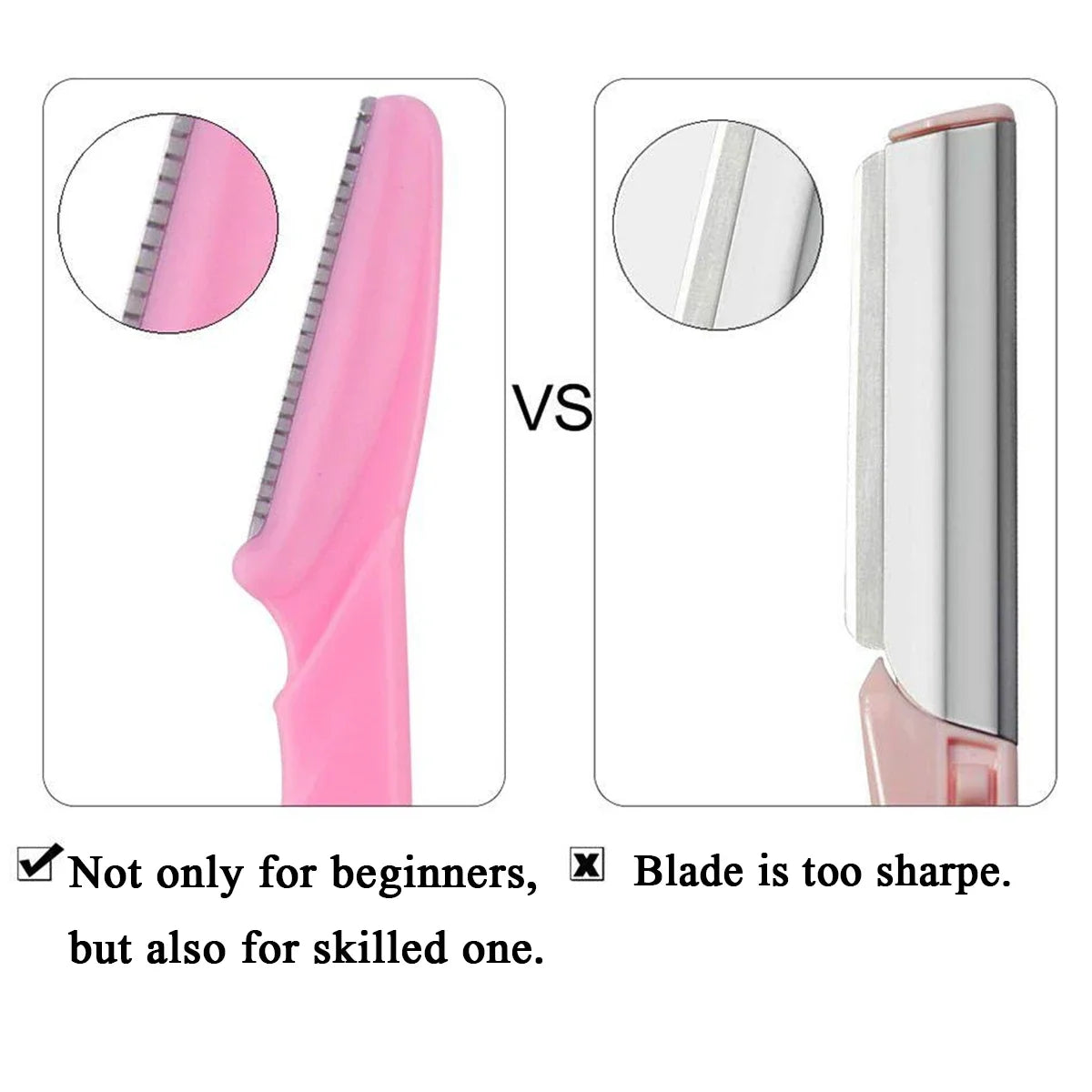 30Pcs/Bottle Eyebrow Razors With Container Facial Eye Brow Trimmer In