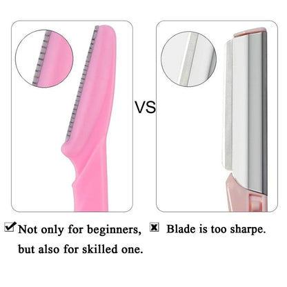 30Pcs/Bottle Eyebrow Razors With Container Facial Eye Brow Trimmer In