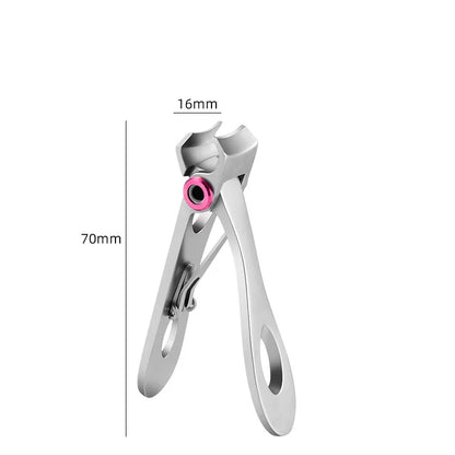 Stainless Steel Nail Clippers - Two Sizes for Manicure and Pedicure