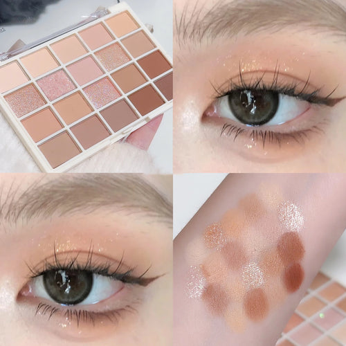 20-color eye shadow tray, cigarette powder, rose tray, warm and warm,
