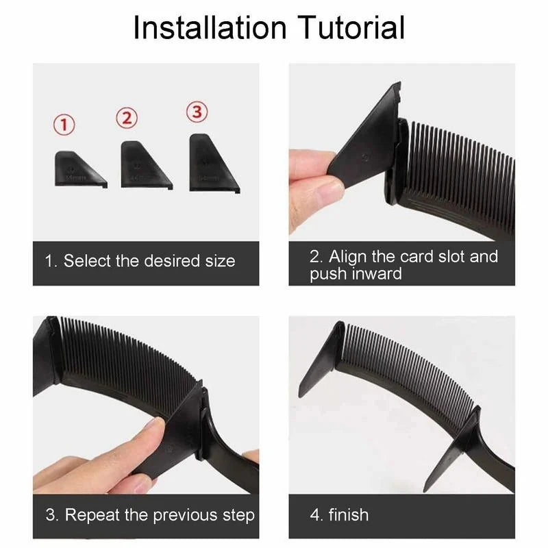 Barber Flat Top Haircut Comb Curved Hair Clipping Cutting Arced Comb