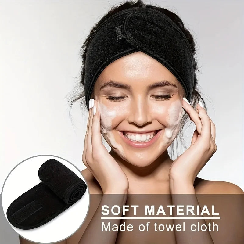 Women's Adjustable Wide Headband - Great Cosmetic Accessory for Yoga,